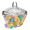 Crystalia Decorative Glass Candy Jar with Lid - CRYSTALIA GLASS